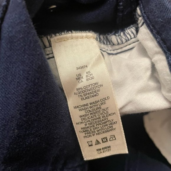 DKNY Dark Blue Navy Straight Leg Pants Jeans 8x30 - Picture 9 of 13